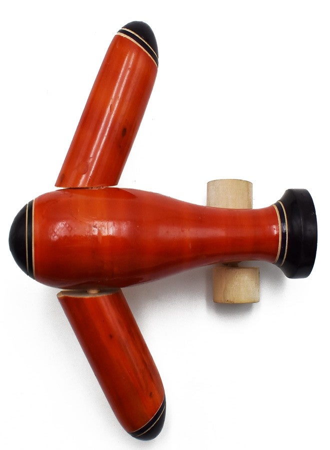 justhandmade Just Handmade Wooden Aeroplane | Tractor with Trolley, Colors May Vary(Combo of 2) - Image 5
